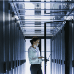 Women in data center 