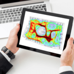 Enlighted Space application displaying floor occupancy via heat map.